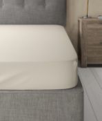 Egyptian Cotton 400 Thread Count Sateen Fitted Sheet, King Size RRP £39.50