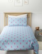 Cotton Mix Percy Pig Bedding Set, Single