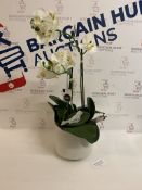 Artificial Large Orchid Plant (small chip on pot, see image) RRP £39.50