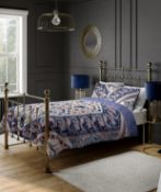 Pure Cotton Paisley Damask Bedding Set, King Size RRP £59