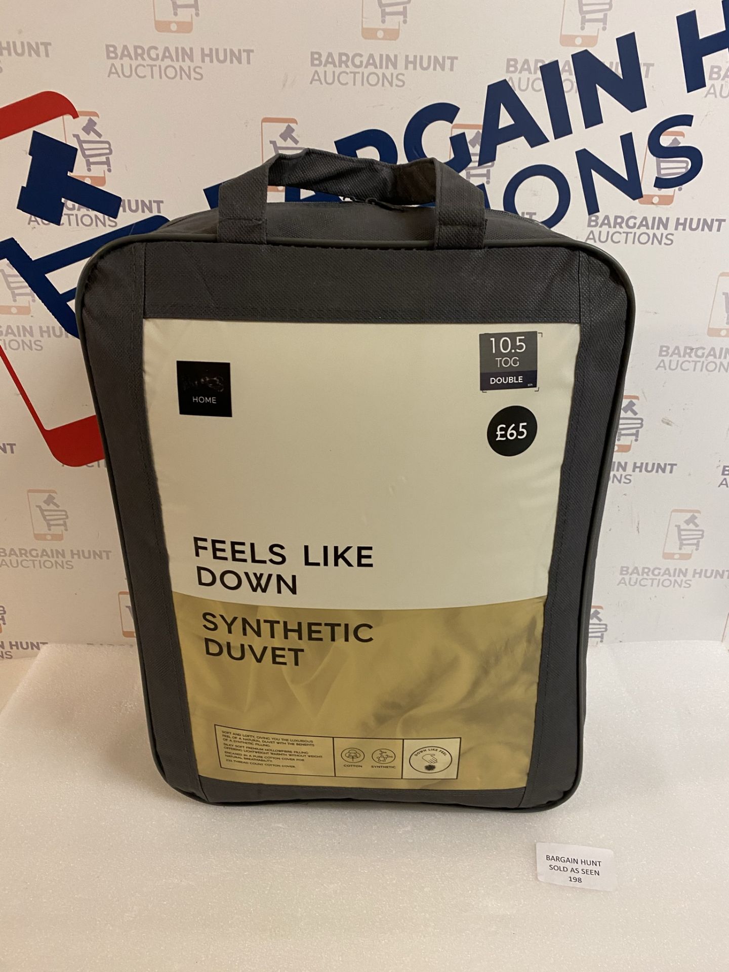 Feels Like Down Synthetic 10.5 Tog Duvet, Double RRP £65