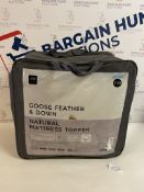 Goose Feather & Down Natural Mattress Topper, Double RRP £170