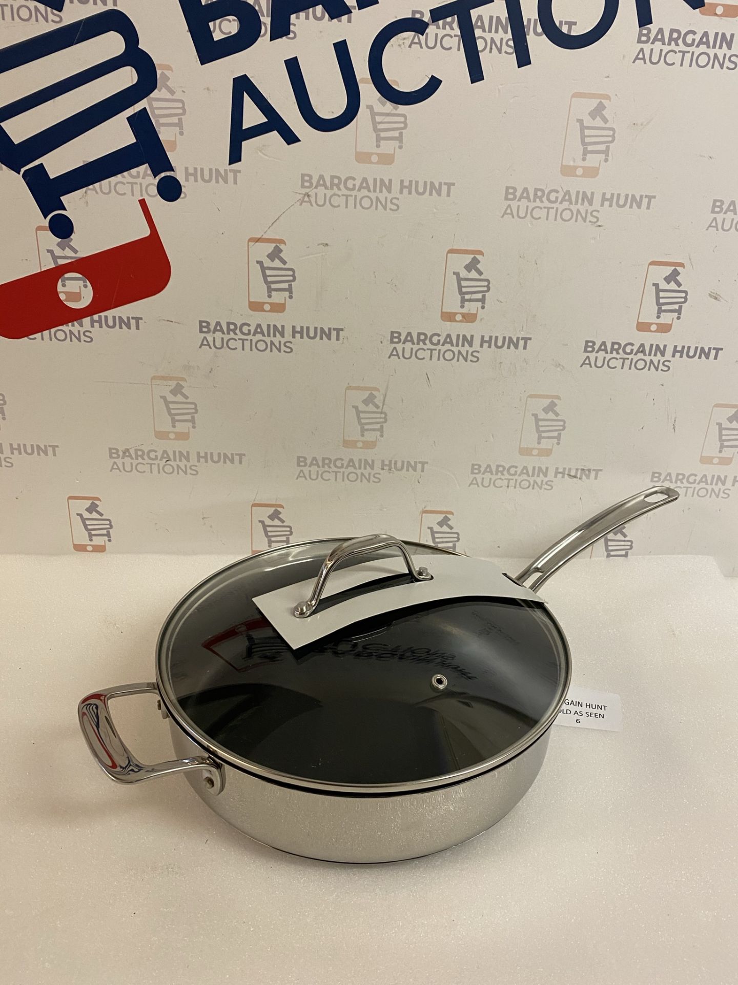 Stainless Steel 28cm Large Non-Stick Sauté Pan RRP £49.50