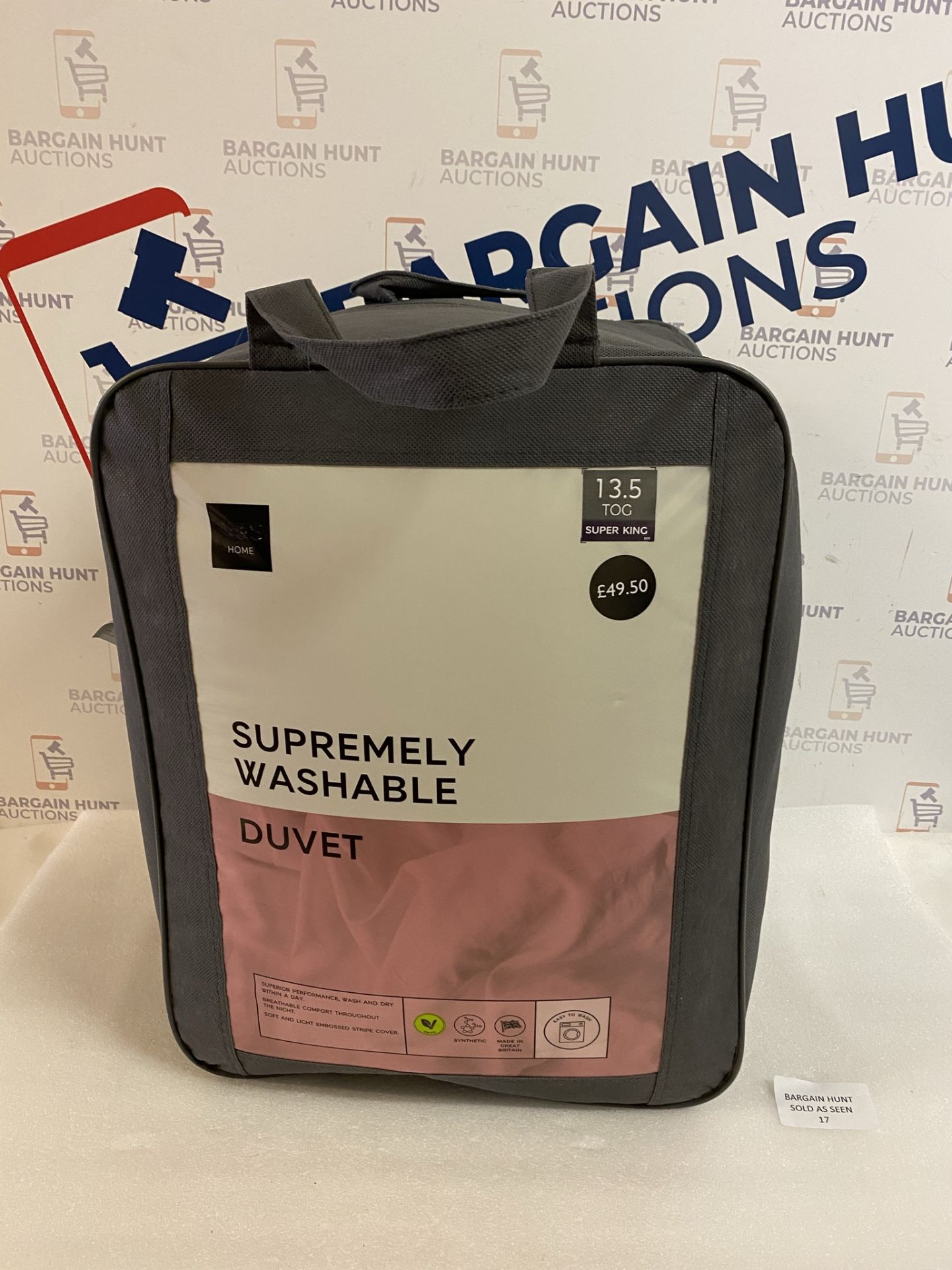 Supremely Washable 13.5 Tog Duvet, Super King RRP £49.50