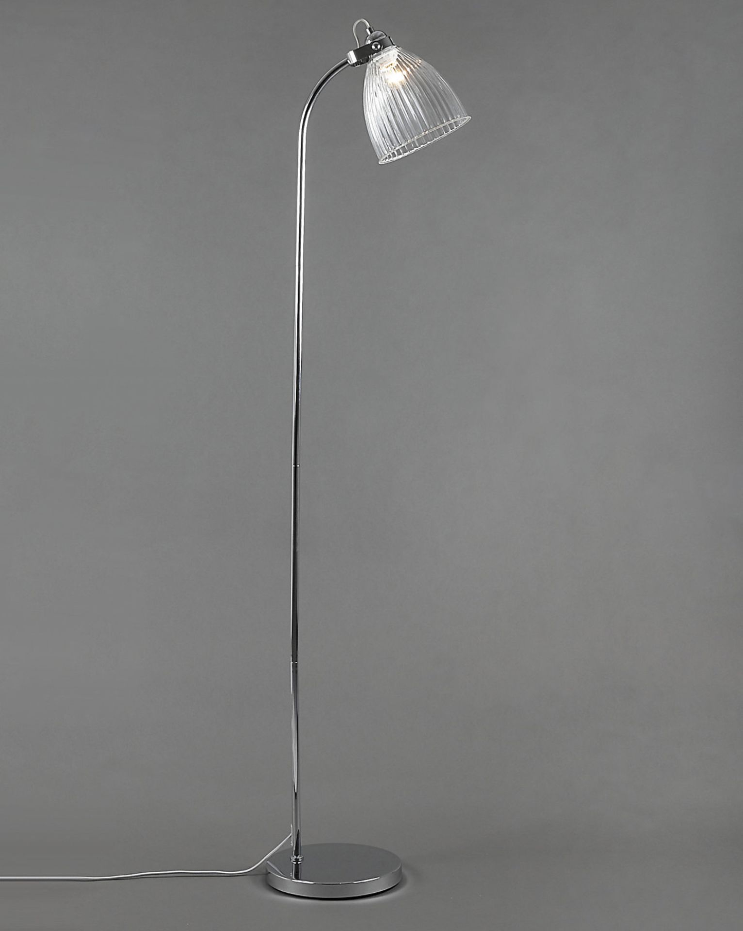 Stylish Florence Floor Lamp, Silver RRP £89