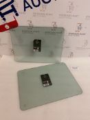 Set of 2 Frosted Glass Chopping Boards