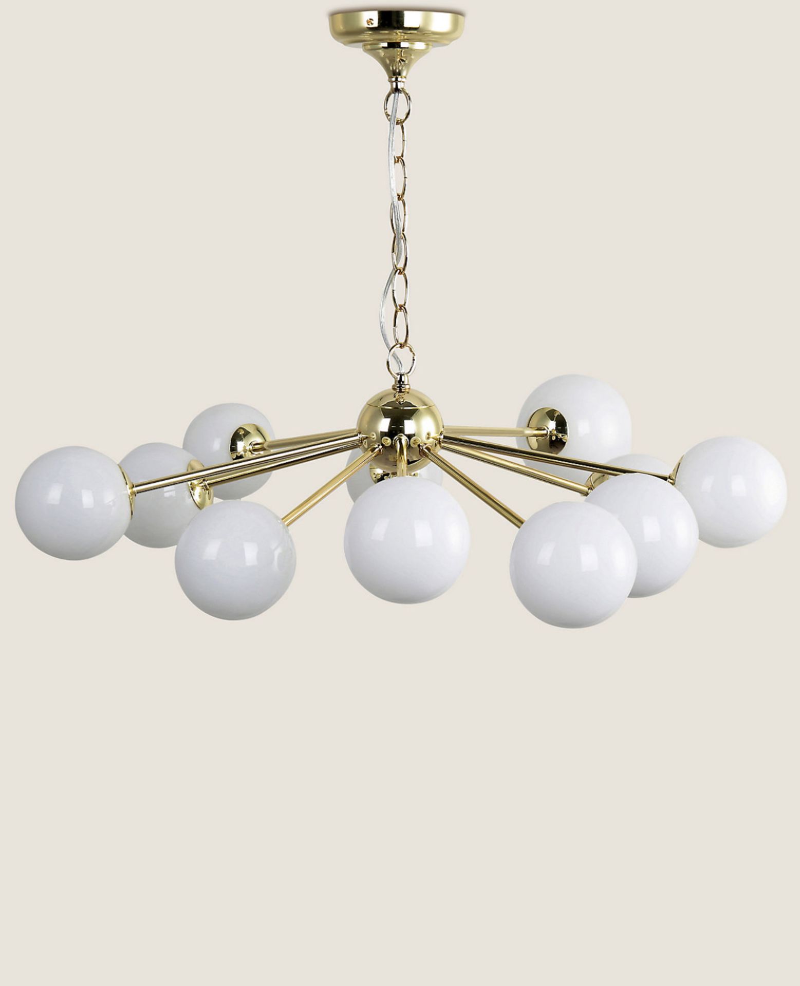 Luxury Sputnik Opal Globe 10 Light, Gold RRP £149 - Image 2 of 3