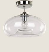 Olsen Flush Ceiling Light, Clear RRP £69