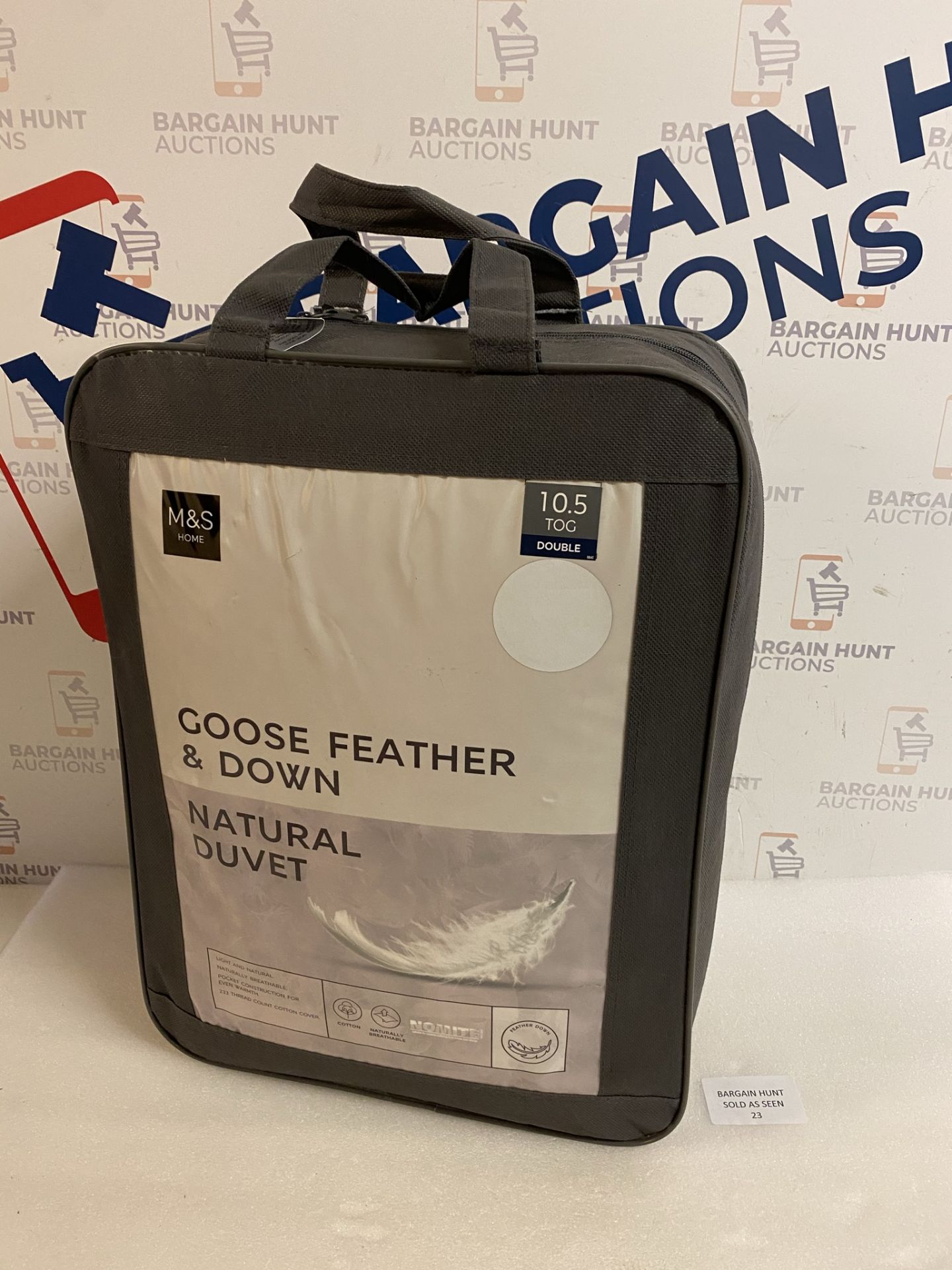 Goose Feather & Down Natural 10.5 Tog Duvet, Double RRP £85