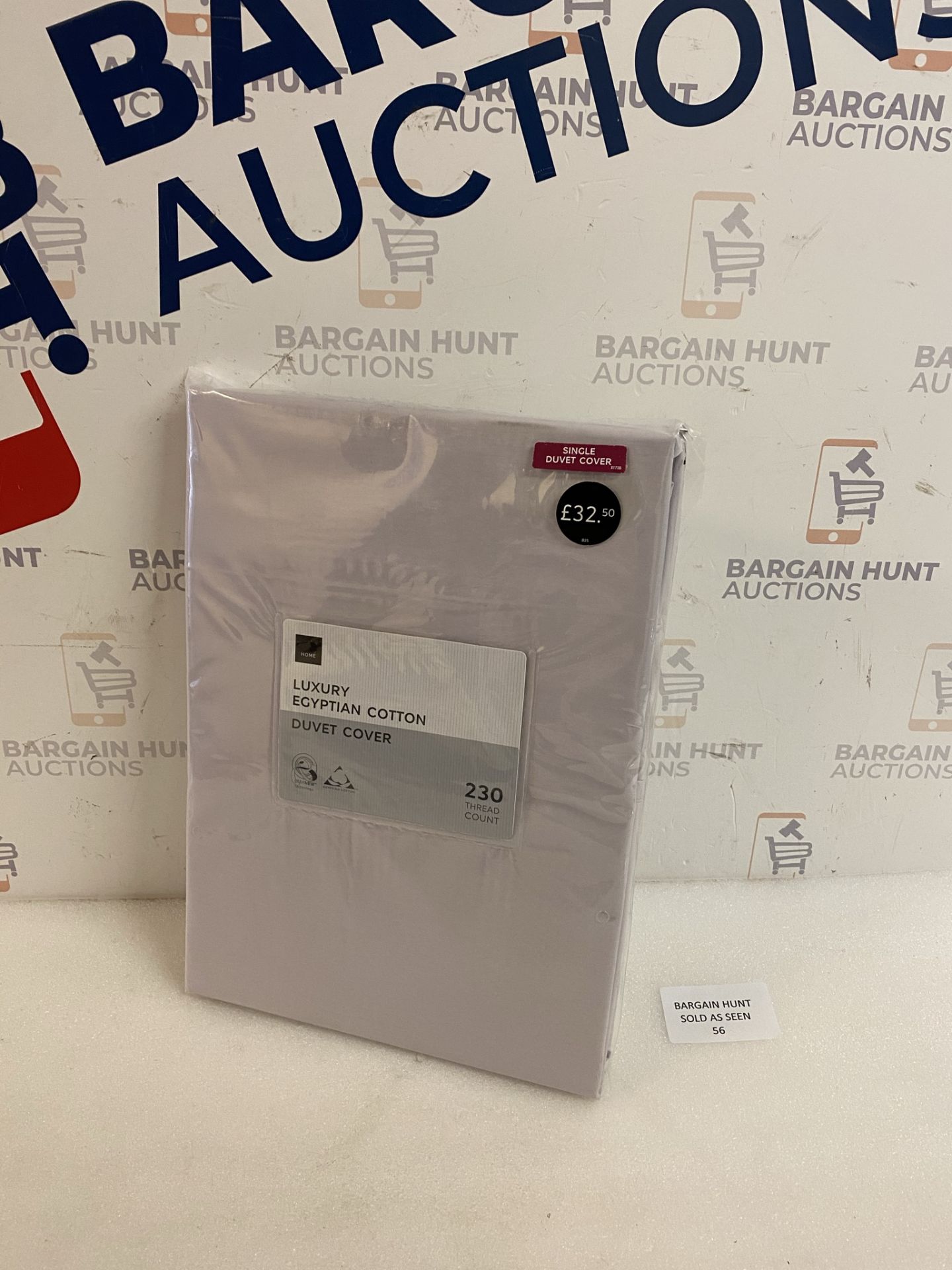 Luxury Egyptian Cotton Duvet Cover, Single RRP £32.50