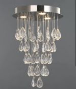 Flush LED with Hanging Crystal RRP £99