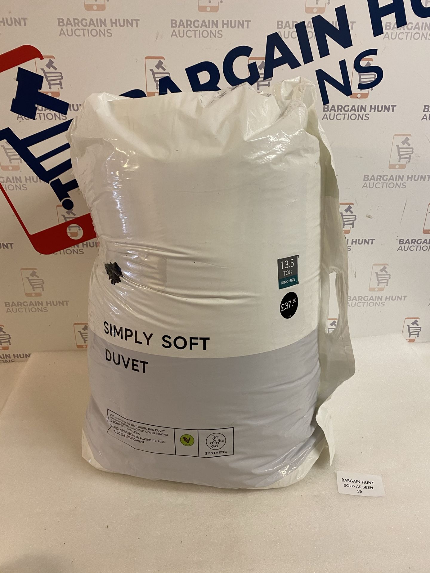 Simply Soft 13.5 Tog Duvet, King Size RRP £37.50