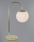 Opal Globe Table Lamp, Gold RRP £39.50
