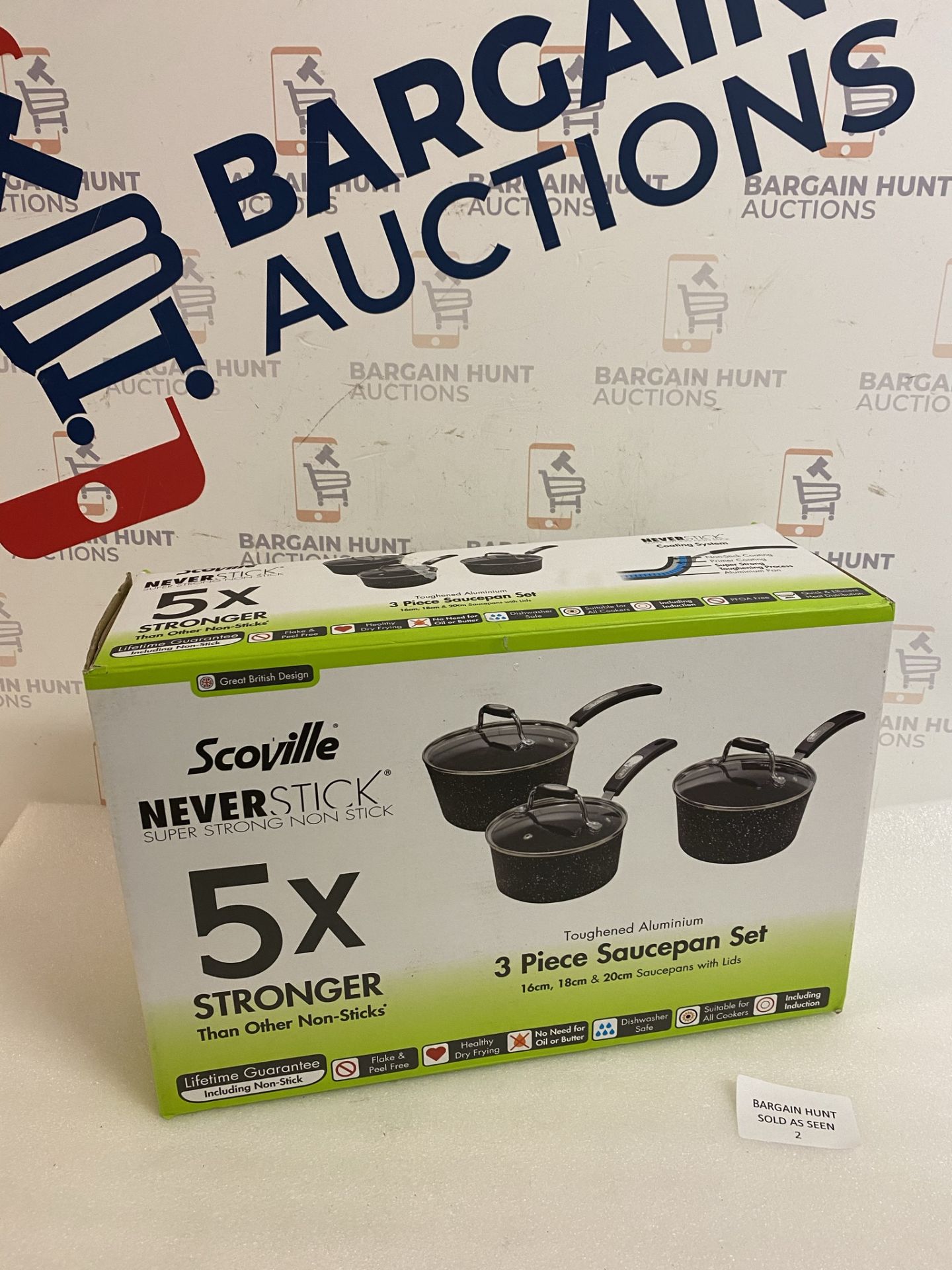 Scoville Neverstick 3 Piece Saucepan Set