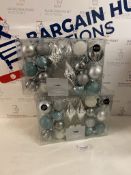 40 Shatterproof Baubles, 2 packs