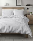 Pure Cotton Tufted Spot Bedding Set, Super King RRP £89