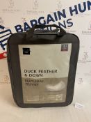 Duck Feather & Down Natural 10.5 Tog Duvet, Single RRP £39.50