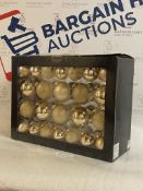 Gold Christmas Tree Baubles RRP £29.50