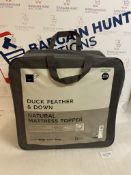 Duck Feather & Down Natural Mattress Topper, King Size RRP £99