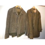 A heavy wool coat by Valmeline W Germany and a wool blend jacket and corduroy trousers