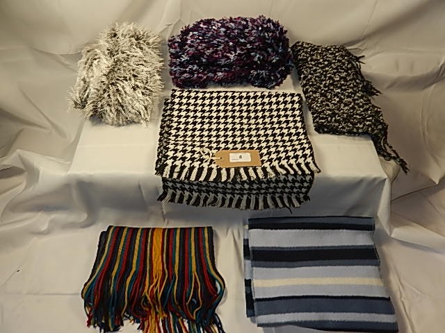 A collection of 6 Scarves