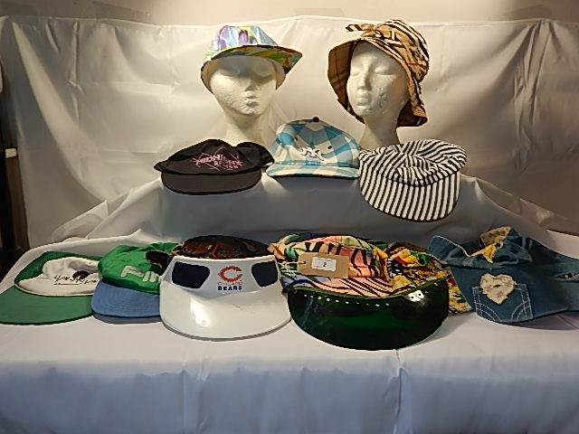 A collection of 14 Bucket style hats, baseball caps and visors- to include Burberry 'style' hat - Image 2 of 2