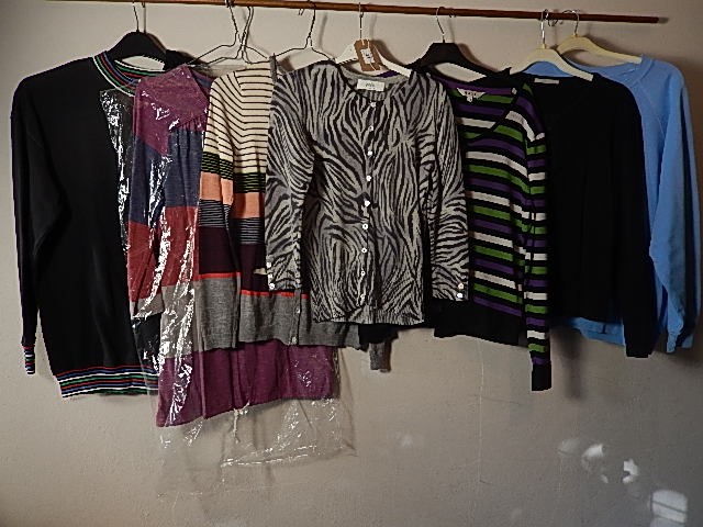 8 Various tops/Cardigans sizes 8 - 14 to include Wallis, East and Kew