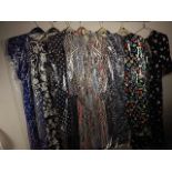 7 Dresses/ Skirt and blouse sets - Most Vintage 1980/90's sizes 12 - 16 to include St Michael, BHS