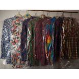 8 colourful Vintage 1980/90's Shirts to include - St Michael and Mark one sizes 10-12