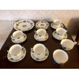 Royal Worcester The Worcester Hop Mathon Tea Set ( perfect no damage )