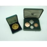 Boxed Guernsey Coin Set 1966 and Isle of Man Crown 200th Anniversary of the Derby