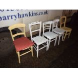 5 Painted Chairs