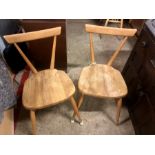 2 Ercol Stick Back Chairs 
