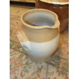 Large Salt Glazed Pot with pouring spout 13 inches tall