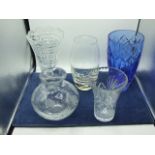 5 Cut / Plain Glass Vases