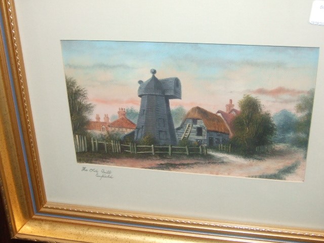 2 Watercolours The Old Mill Enfield & Near Winchmore Hill 15 x 26 cm - Image 2 of 4