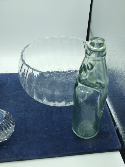 5 Pieces Glass including Chas Oldham Wisbech Bottle etc - Image 3 of 3