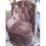 2 Button Back Bedroom Chairs for reupholstery