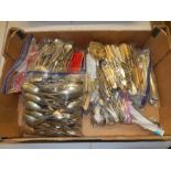 A box of cutlery ( vintage/retro)