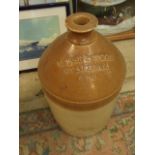 Morse and Woods Swaffham Salt Glazed Flagon 17 inches tall