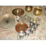 Assorted Copper , Brass and Plateware etc