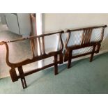 2 Vintage Retro single bed headboards