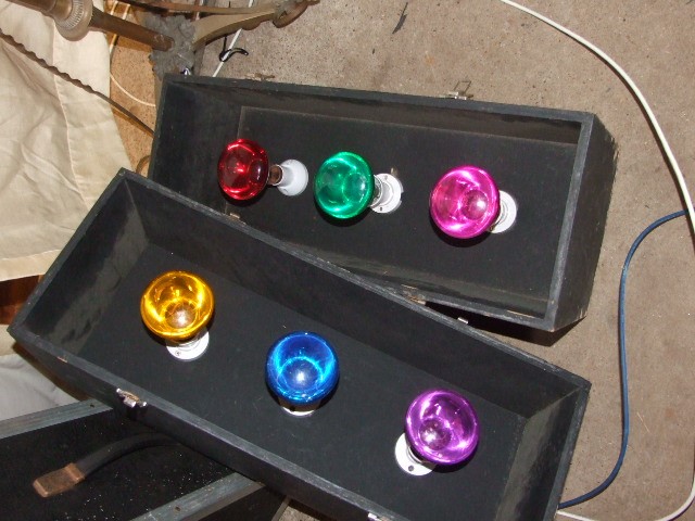 Disco Equipment Speakers , 5 sound to light converter units, 3 reels of cable etc ( whats in the - Image 7 of 13