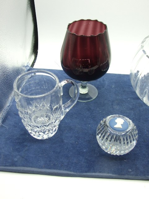 5 Pieces Glass including Chas Oldham Wisbech Bottle etc - Image 2 of 3