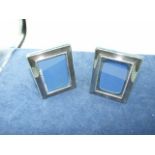 Pair of Sheffield Silver Plated Photo Frames 3 1/2 x 4 1/2 inches