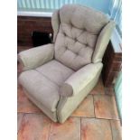Button back electric recliner