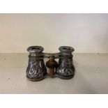 Pair of hallmarked silver "field & theatre" binoculars