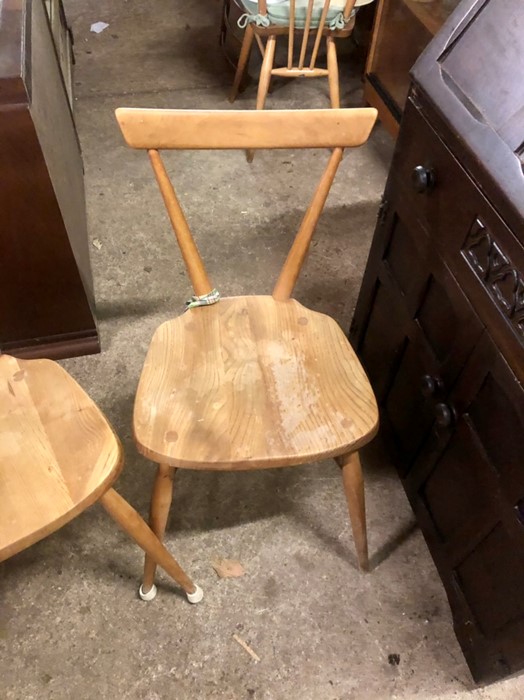 2 Ercol Stick Back Chairs  - Image 3 of 6