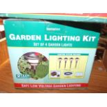 4 piece Garden Lighting Kit including transformer