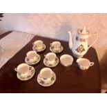 Royal Worcester The Worcester Hop Coffee Set ( perfect no damage )